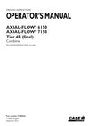 Case IH Axial-Flow 6150, Axial-Flow 7150 Tier 4B (final) Combine Operator Manual 91806834