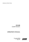 Case CX140E Crawler Excavator Operator Manual 91853745
