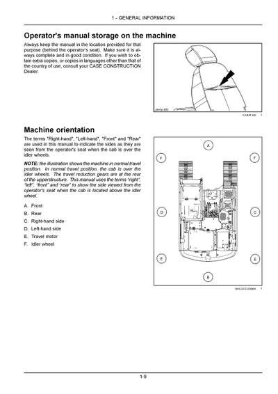 Case CX170E, CX190E Excavator Operator Manual 91853752