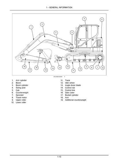 Case CX60C Mini Excavator Operator Manual 92038757