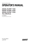 Case IH Axial-Flow 7250, 8250, 9250 Tier 4B (final) Axial Rotary Combine Operator Manual 92056233