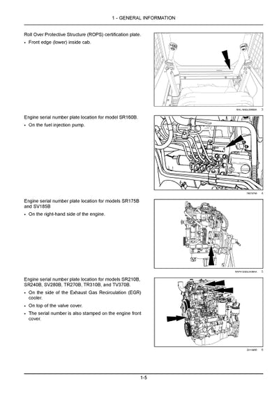 Case TR270B TR310B TV370B B Series Compact Track Loader Tier 4B (final) Operator Manual 92066328