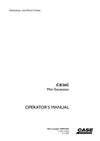 Case CX26C Mini Excavator Operator Manual 92073423