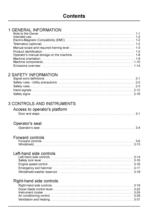 Case CX37C Mini Excavator Operator Manual 92073427
