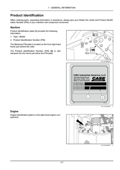 Case DV209D, DV210D, DV209CD, DV210CD Combi Double Drum Compactor Tier 4B (final) Operator Manual 92116164