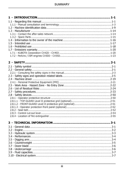 Case CX42D, CX45D, CX50D, CX55D Mini Excavator Operator Manual 92123842