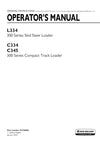 New Holland C334, C345 Compact Track Loader Operator Manual 92156685