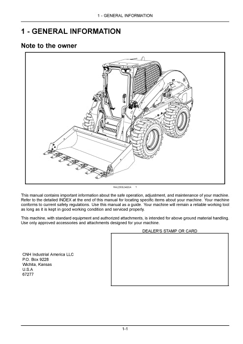 New Holland C334, C345 Compact Track Loader Operator Manual 92156685