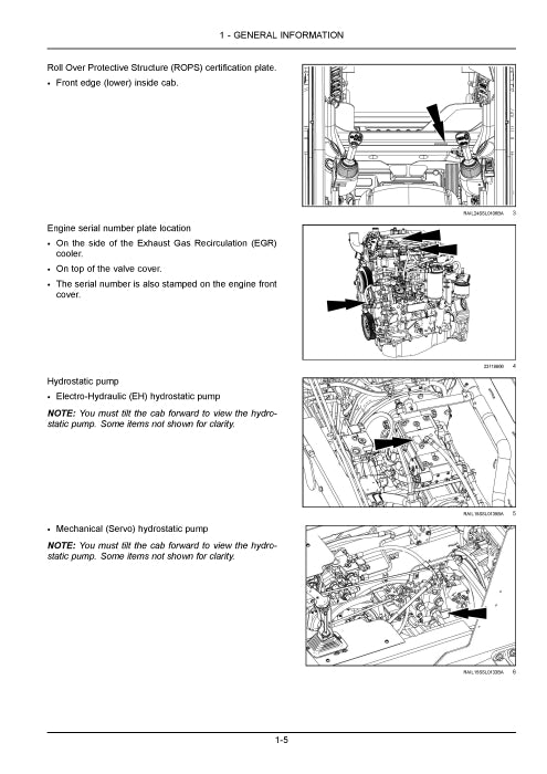 Case SR270B, SV340B B Series Skid Steer Loader Operator Manual 92156686