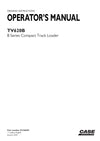 Case TV620B Series Compact Track Loader Operator Manual 92156944