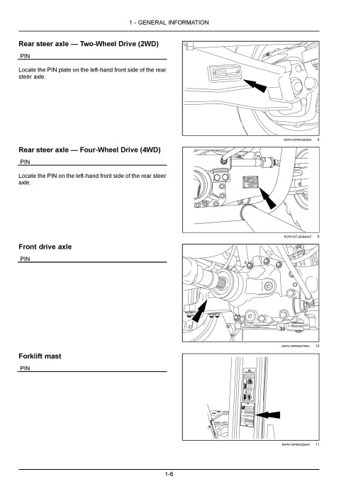 Case 586H, 588H Tier 4B (final) Rough Terrain Forklift Operator Manual 92161553