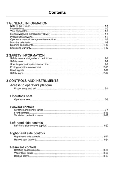 Case DV23E, DV23CE, DV26E, DV26CE Vibratory Roller Operator Manual 92172288