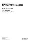 Case IH Early Riser 2150 (12 and 16 Row) Front Fold Trailing Planter Operator Manual 92225210