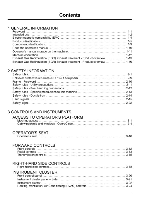 Case 575N EP Utility Plus Backhoe Loader Operator Manual 92230792