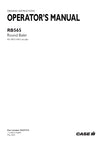 Case IH RB565 Round Baler Operator Manual 92237714