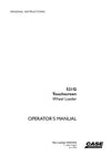 Case 521G Touchscreen Wheel Loader Operator Manual 92257232