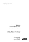 Case CL36EV Compact Wheel Loader Operator Manual 92272253