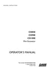 Case CX85E, CX90E, CX100E Mini Excavator Operator Manual 92272459