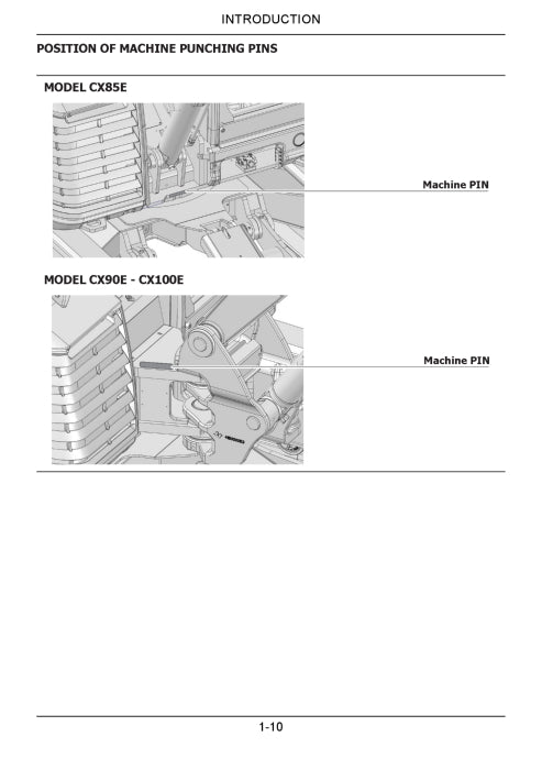 Case CX85E, CX90E, CX100E Mini Excavator Operator Manual 92272459