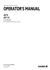 Case IH AF9, AF10 Combine Operator Manual 92279047