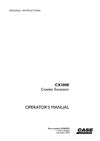 Case CX380E Crawler Excavator Operator Manual 92282072