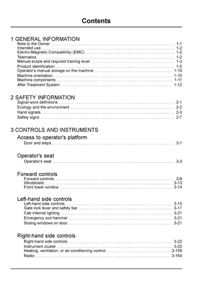 Case CX380E Crawler Excavator Operator Manual 92282072