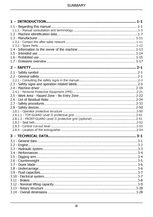 Case CX70E, CX75E Mini Excavator Operator Manual 92646624
