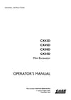 Case CX42D, CX45D, CX50D, CX55D Mini Excavator Operator Manual 92657356