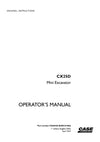 Case CX25D Mini Excavator Operator Manual 92665420