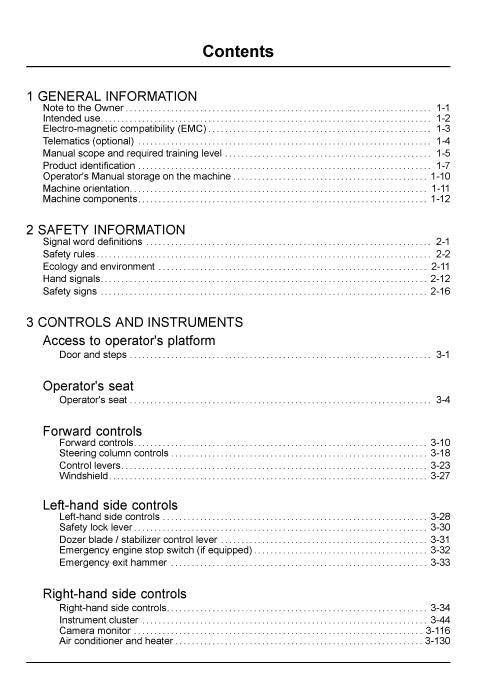 Case WX155E SR, WX175E SR Wheeled Excavator Operator Manual 92679067