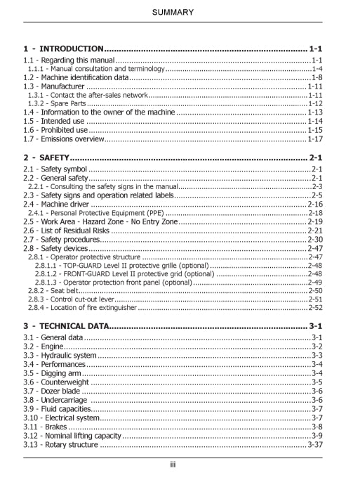 Case CX30D, CX34D, CX38D Mini Excavator Operator Manual 92696112