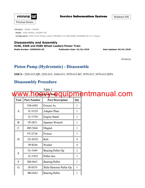 DOWNLOAD CATERPILLAR 930K WHEEL LOADER SERVICE REPAIR MANUAL P3K