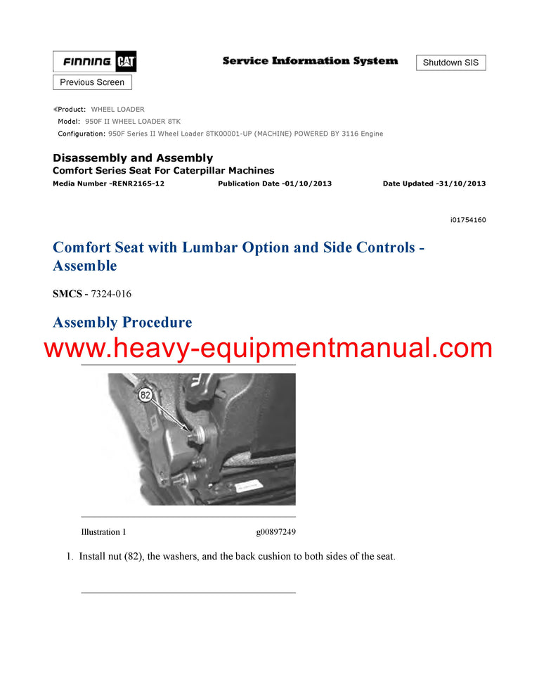 Download Caterpillar 950f II Wheel Loader Full Complete Parts Manual 8TK