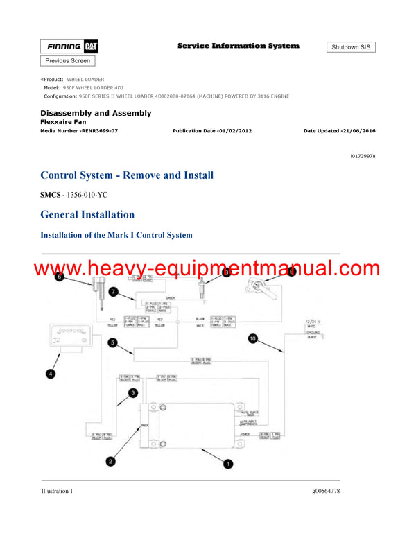 Download Caterpillar 950F WHEEL LOADER Service Repair Manual 4DJ