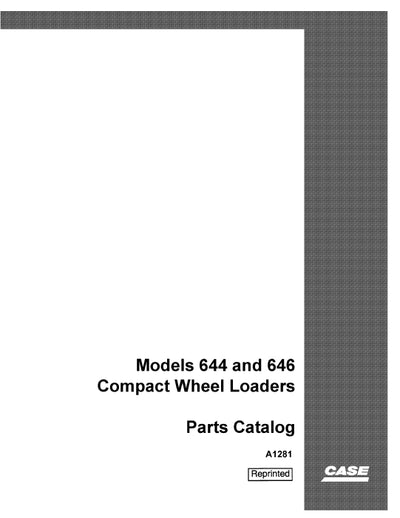 Case 644 and 646 Compact Wheel Loader Parts Manual A1281
