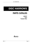 AGCO 1212 Tandem Disc Parts Manual - PDF Download