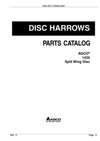 AGCO 1435 Split Wing Disc Parts Manual - PDF Download
