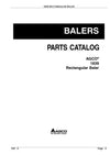 AGCO 1839 Rectangular Baler Parts Manual - PDF Download