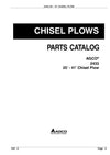 AGCO 2433 25' - 41' Chisel Plow Parts Manual - PDF Download