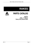 AGCO 4530 17-Wheel Heavy Duty Wheel Rake Parts Manual - PDF Download