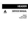 AGCO 9180 Rotary Header Service Manual - PDF Download