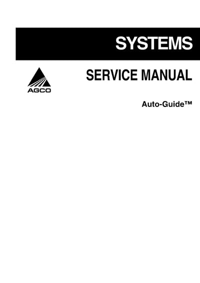 AGCO Auto-guide Service Manual - PDF Download