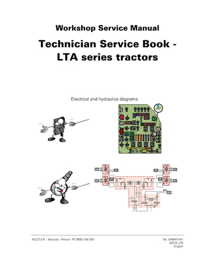 AGCO LT85A Tier 3 Tractor Technician Service Book - PDF Download