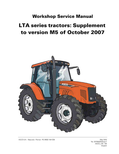 AGCO LT85A Tractor Workshop Service Manual - PDF Download