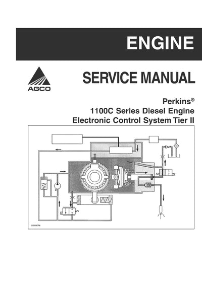 AGCO Perkins 1100C Series Electronic Control System Tier II Service Manual - PDF Download