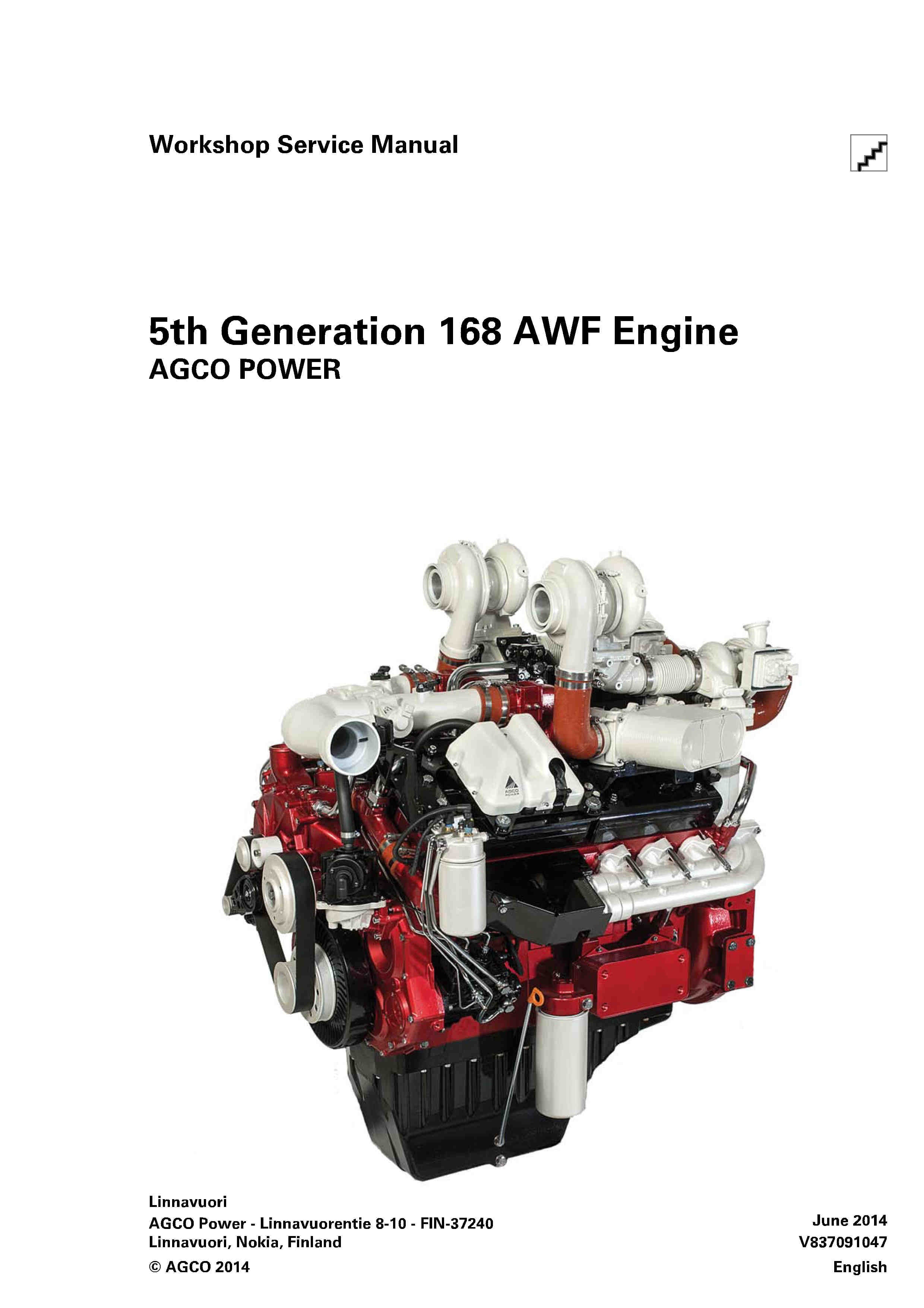 AGCO Power 5th Generation 168 AWF Engines Servi... – Heavy Equipment Manual