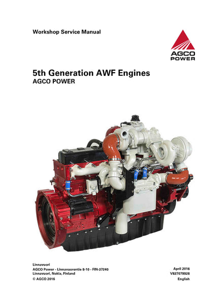 AGCO Power 5th Generation AWF Engines Service Manual - PDF Download