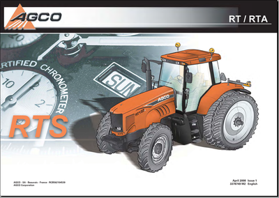 AGCO RT110A Tractor Repair Time Schedule - PDF Download