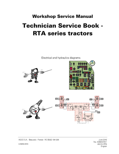 AGCO RT120A Tier 3 Tractor Technician Service Book - PDF Download