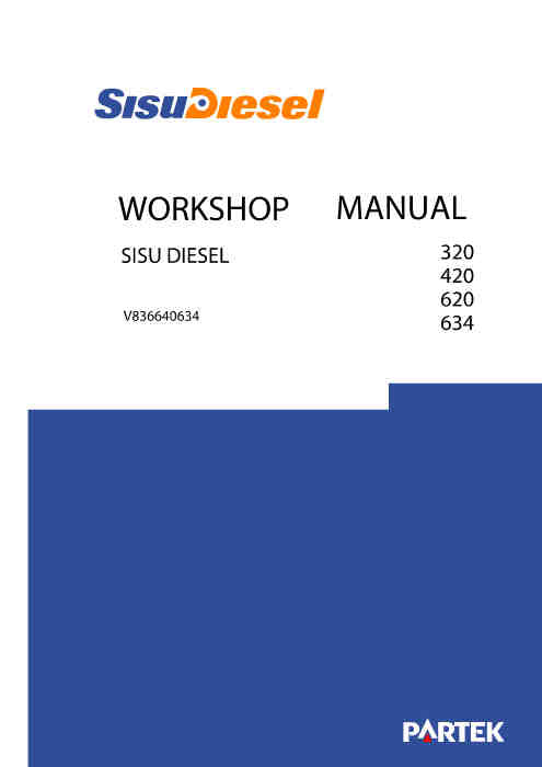 AGCO Sisudiesel 320 / 420 / 620 / 634 Engine Workshop Manual - PDF Download